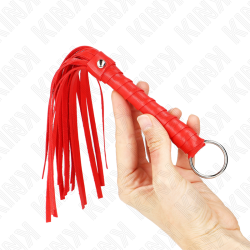 Kink - Mini Fouet Simple Rouge 28 Cm